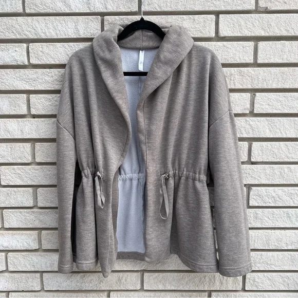 Fabletics Open Front Drawstring Jacket/Cardigan Sz S - Picture 2 of 7